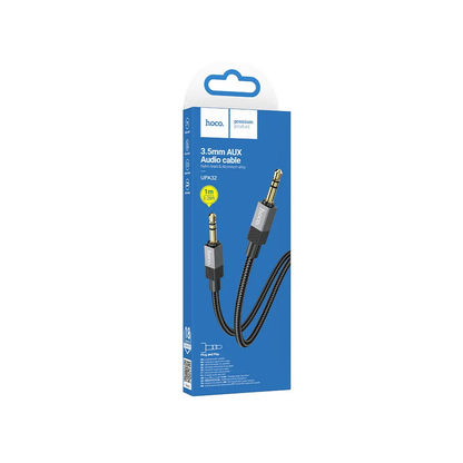 Audio Kabel 3.5mm - 3.5mm HOCO UPA32, 1m, Svart