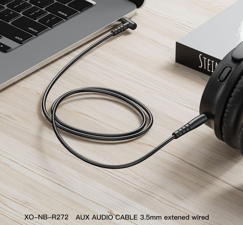 Audio Kabel 3.5mm - 3.5mm XO Design NB-R272, 1m, Svart
