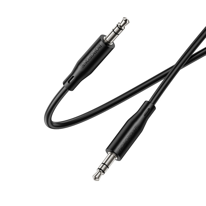 3,5 mm ljudkabel - 3,5 mm Borofone BL26 Standard, 1 m, svart
