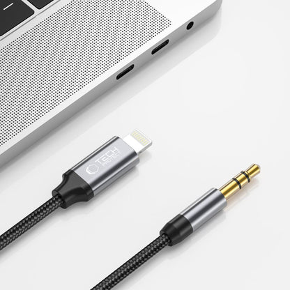 Audio Lightning-kabel - 3,5 mm Tech-Protect Ultraboost, 1m, Svart