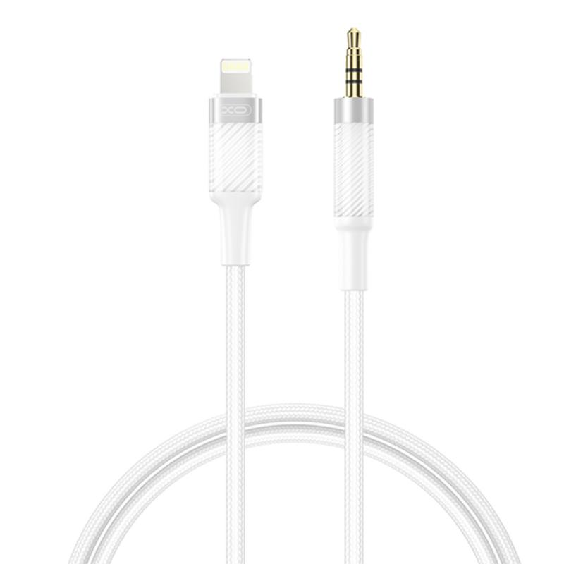 Audio Lightning-kabel - 3,5 mm XO Design NB-R279A, 1 m, Vit