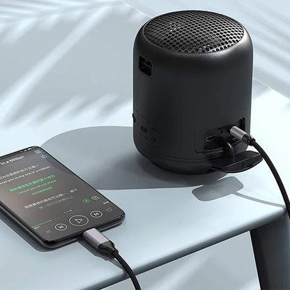 Audio Lightning-kabel - 3.5mm Techsuit AC10 SoundShell, 1.5m, Grå