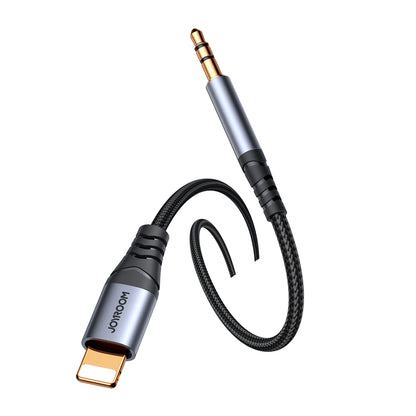 Ljudkabel Lightning - 3.5mm Joyroom SY-A06, 1.2m, Svart