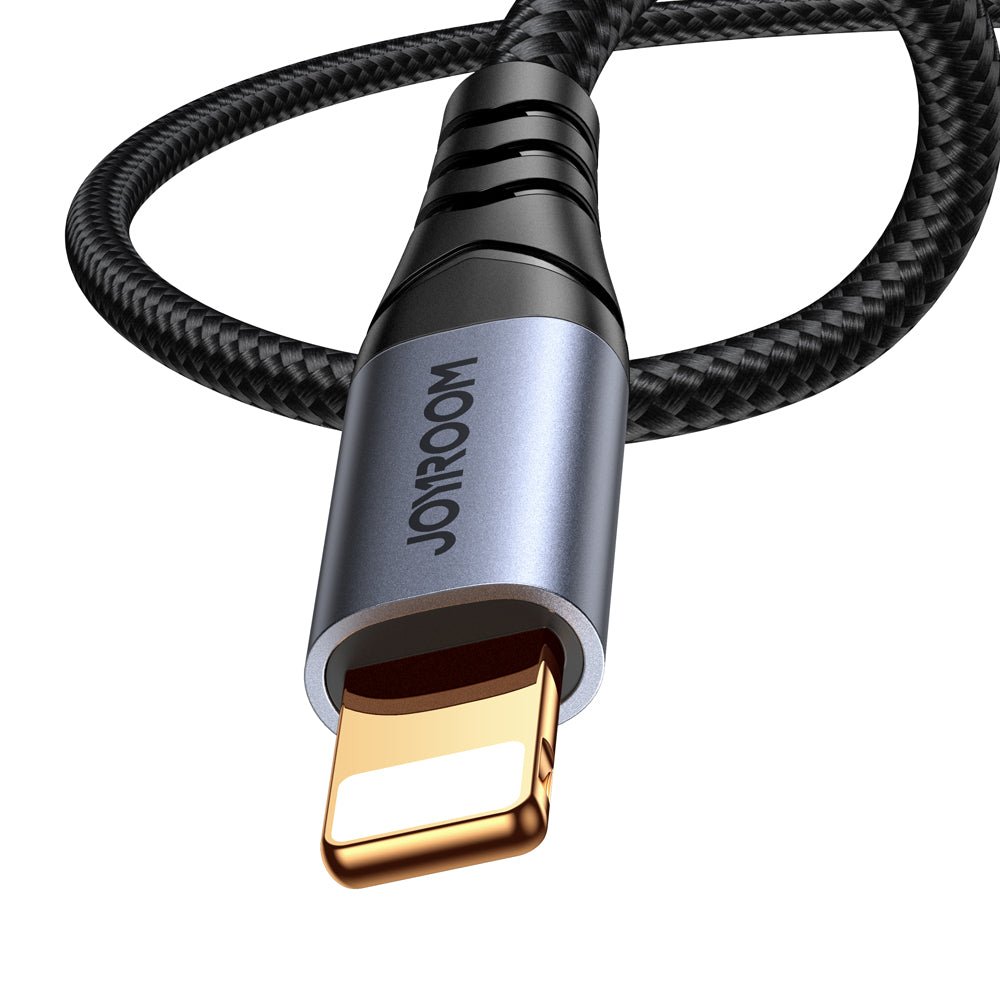 Ljudkabel Lightning - 3.5mm Joyroom SY-A06, 1.2m, Svart