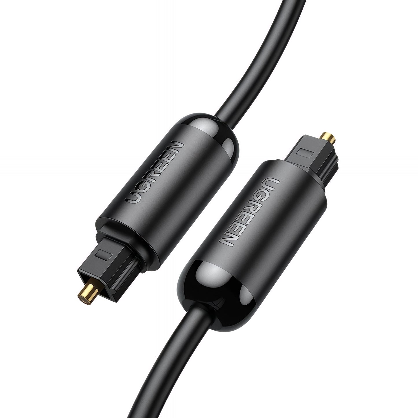 Optiskt ljudkabel UGREEN AV122, Toslink / SPDIF, 1,5 m, Svart