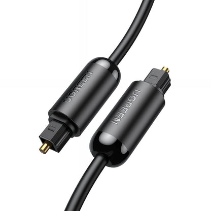 Optiskt ljudkabel UGREEN AV122, Toslink / SPDIF, 1,5 m, Svart