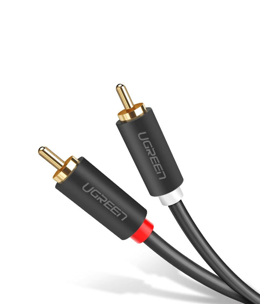 Audio Kabel UGREEN AV104, 2 x RCA - 2 x RCA, 2m, Svart
