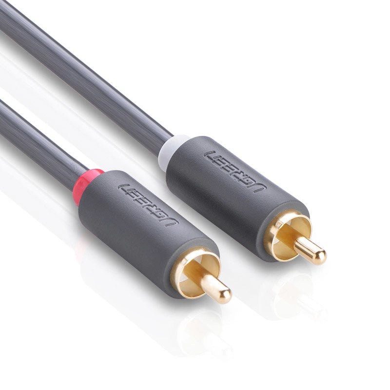 Audio Kabel UGREEN AV104, 2 x RCA - 2 x RCA, 2m, Svart