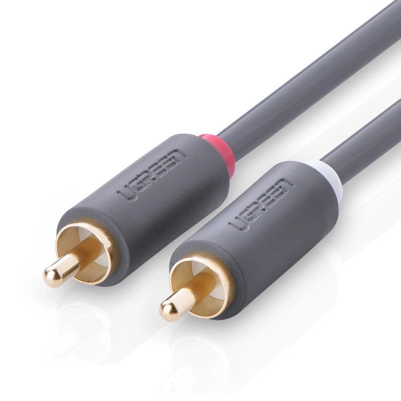 Audio Kabel UGREEN AV104, 2 x RCA - 2 x RCA, 2m, Svart