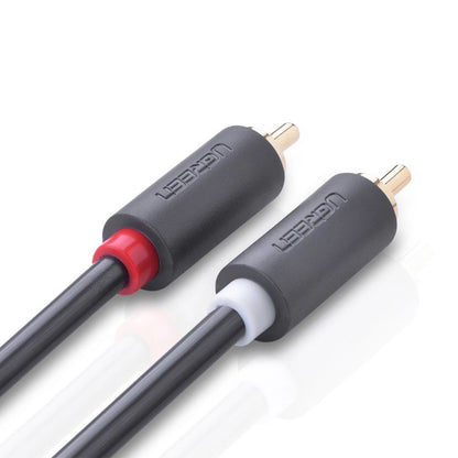 Audio Kabel UGREEN AV104, 2 x RCA - 2 x RCA, 2m, Svart