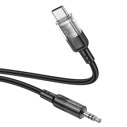 Audio Kabel USB-C - 3.5mm HOCO UPA27, 1.2m, Svart