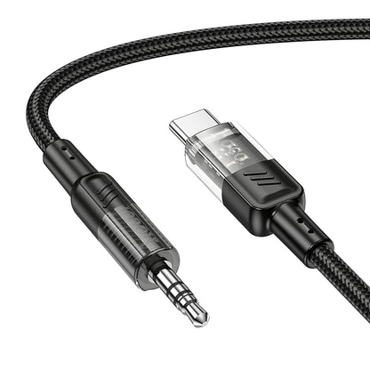 Audio Kabel USB-C - 3.5mm HOCO UPA27, 1.2m, Svart