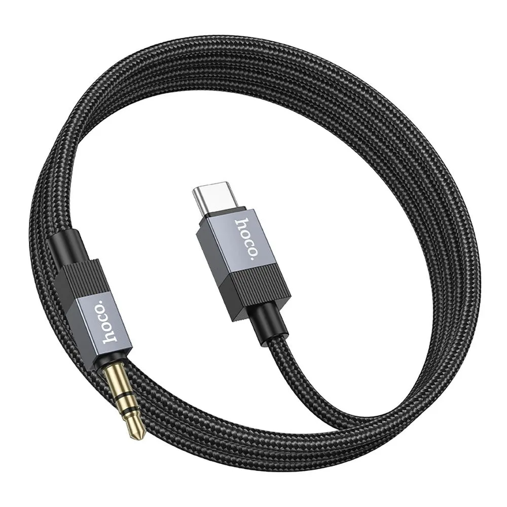 Audio Kabel USB-C - 3.5mm HOCO UPA32B, 1m, Svart