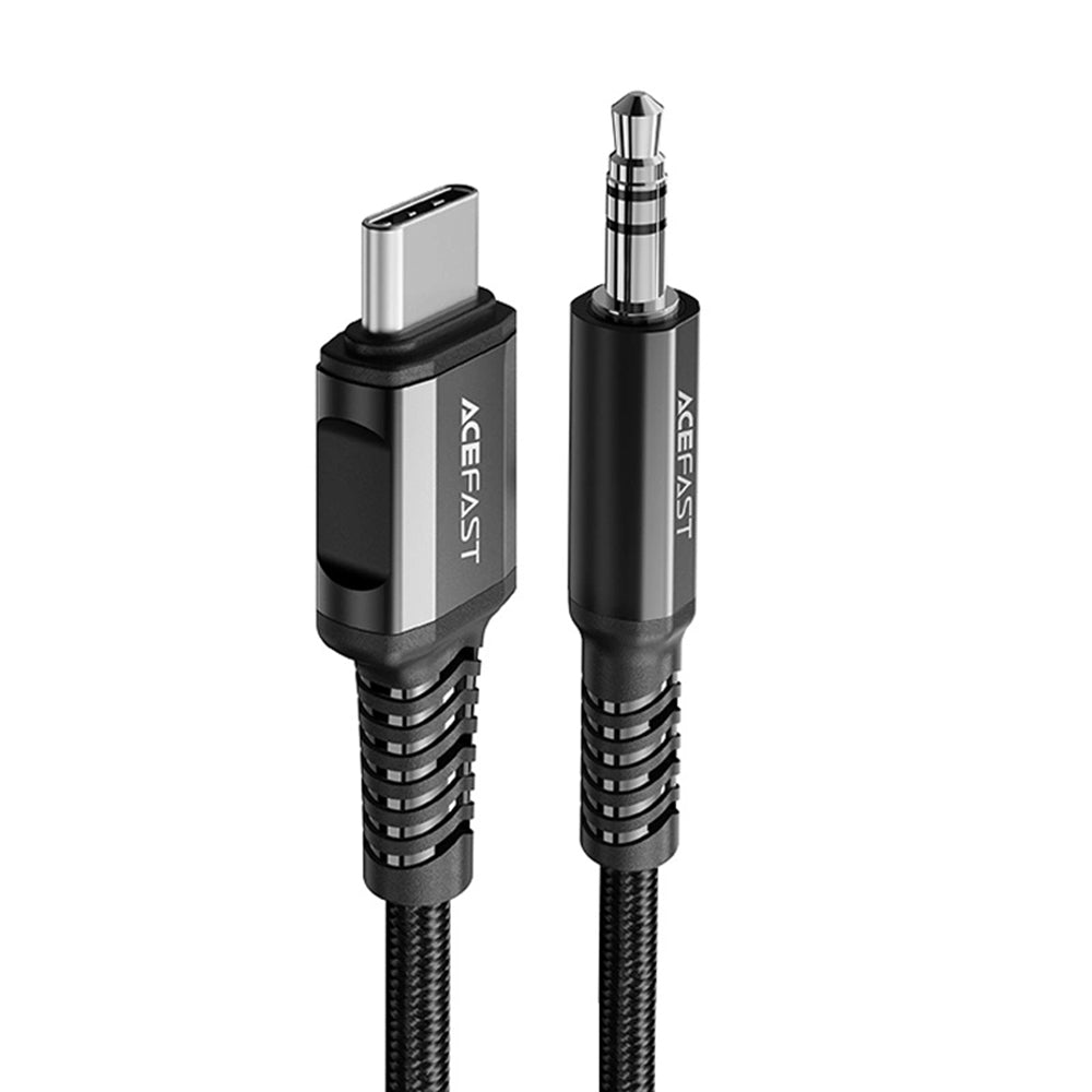 Audio Kabel USB-C - 3.5mm Acefast C1-08, 1.2m, Svart
