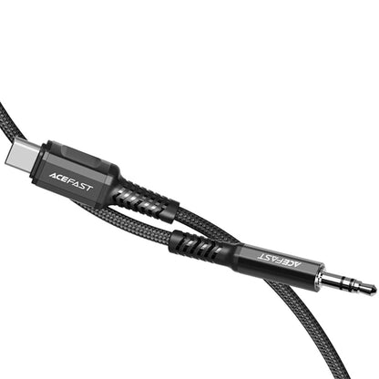 Audio Kabel USB-C - 3.5mm Acefast C1-08, 1.2m, Svart