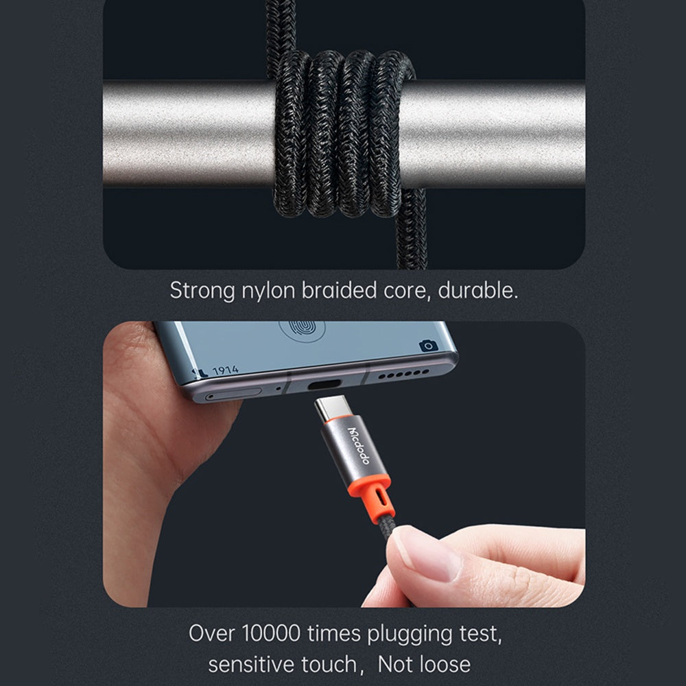 Audio-kabel USB-C - 3,5mm McDodo CA-0820 Castle, 1,2m, Svart