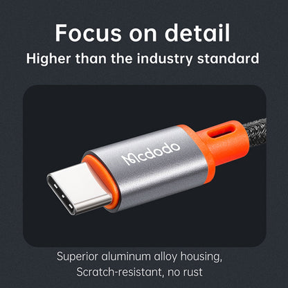 Audio-kabel USB-C - 3,5mm McDodo CA-0820 Castle, 1,2m, Svart