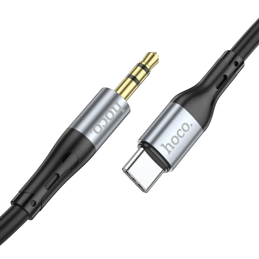 Audio Kabel USB-C - 3.5mm HOCO UPA22, 1m, Svart