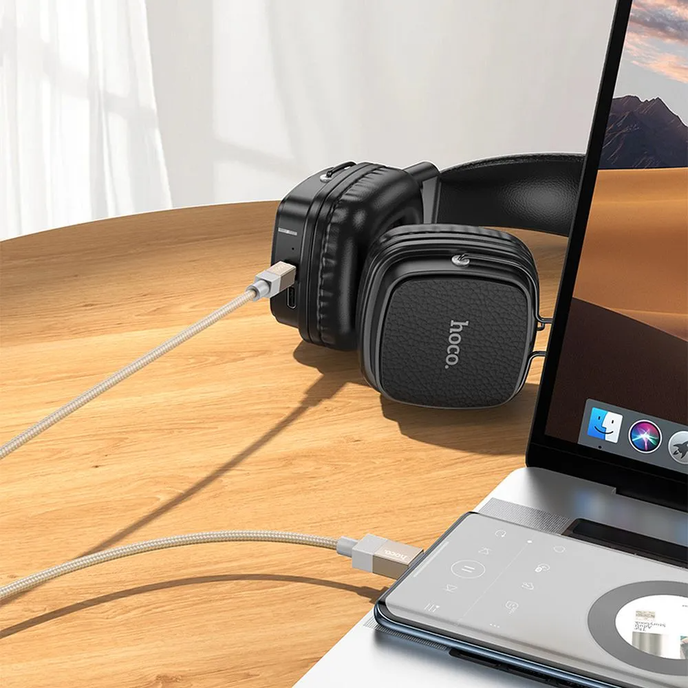 Audio Kabel USB-C - 3.5mm HOCO UPA32B, 1m, Svart
