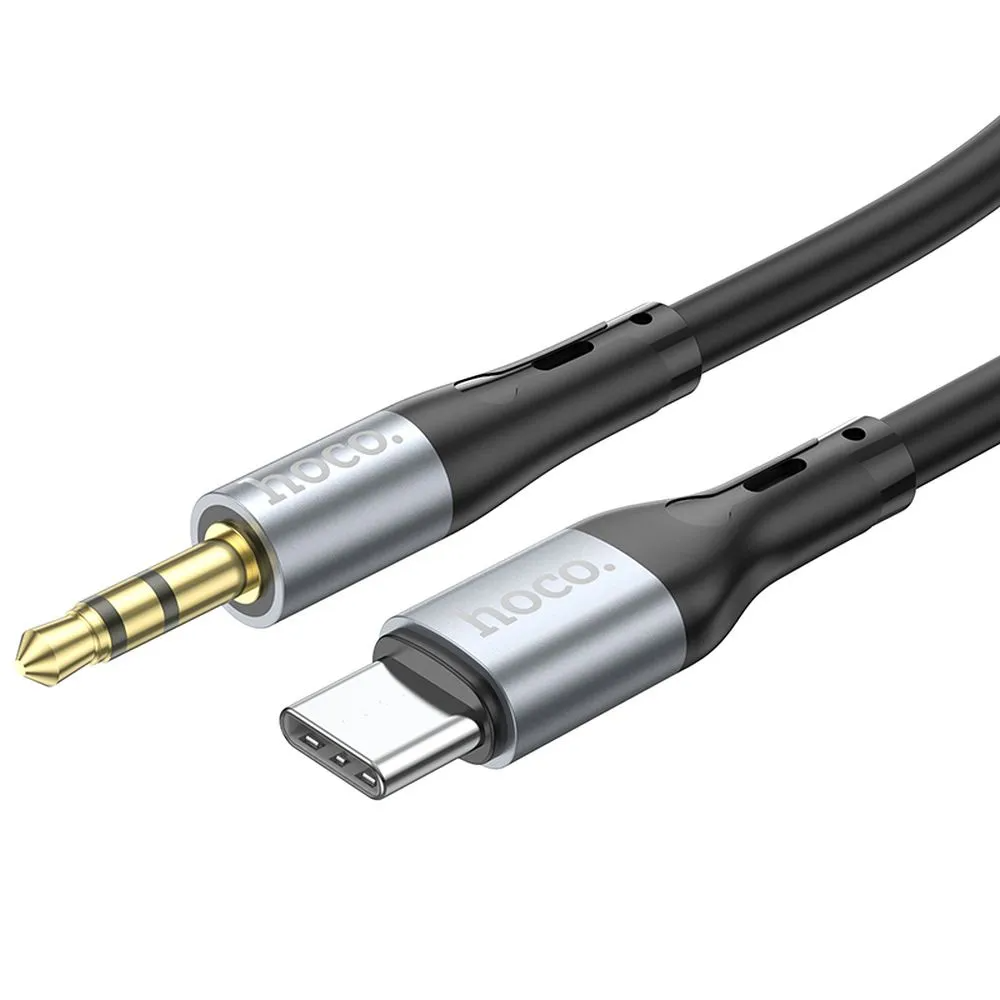 Audio Kabel USB-C - 3.5mm HOCO UPA22, 1m, Svart