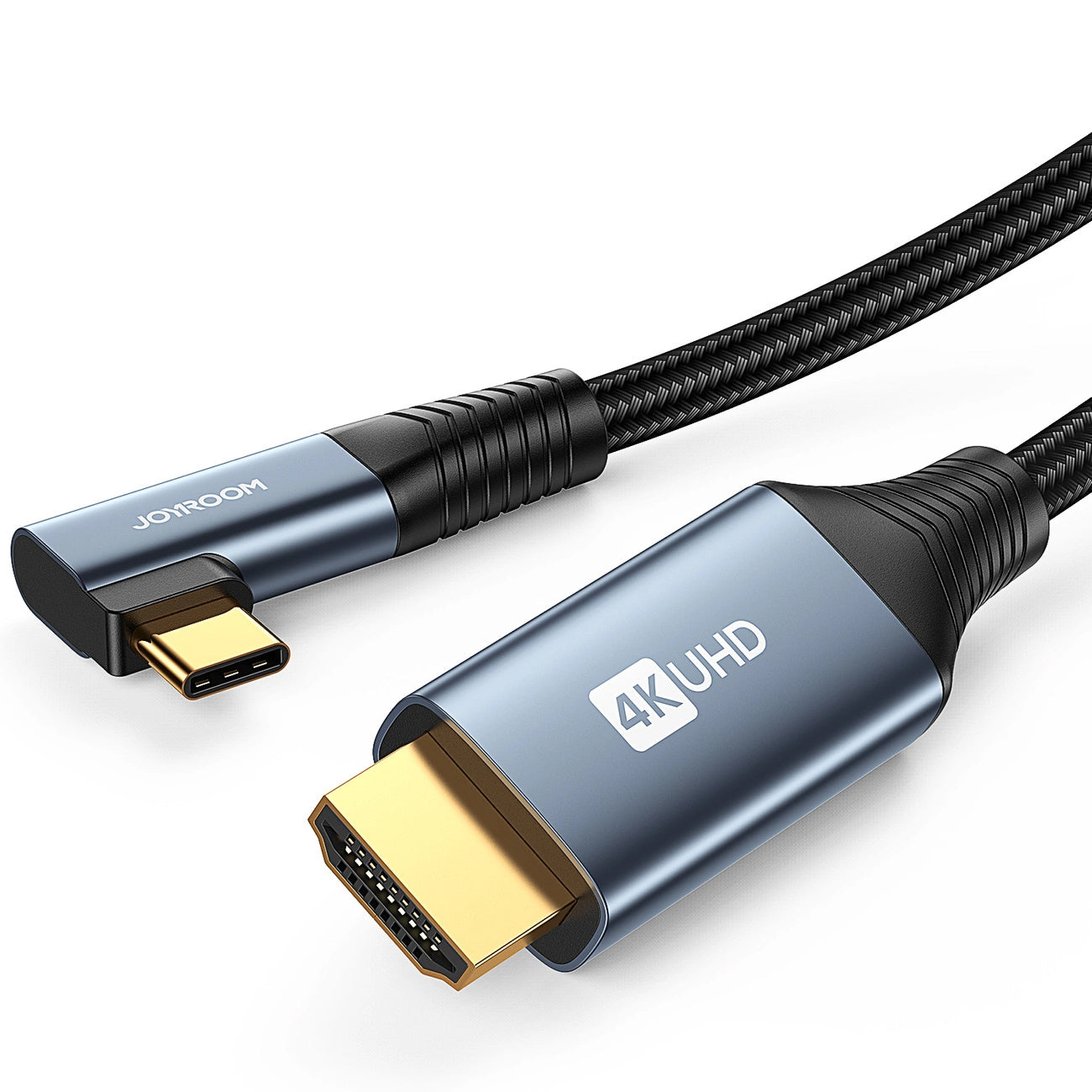 Audio- och videokabel USB-C - HDMI Joyroom SY-20C1 Angled, 2m, Grå