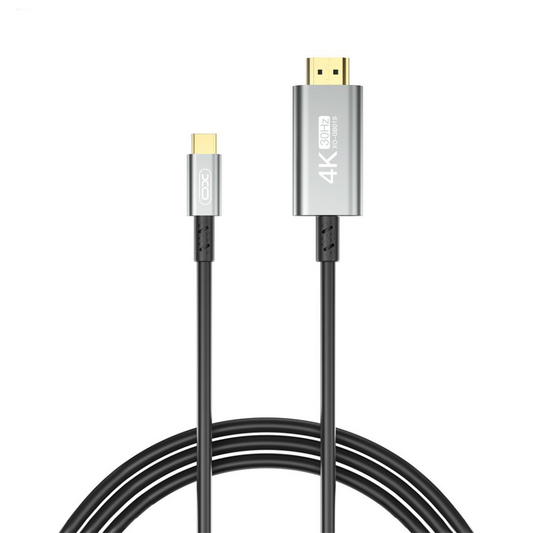 Audio- och videokabel USB-C - HDMI XO Design GB019, 1.8m, Svart