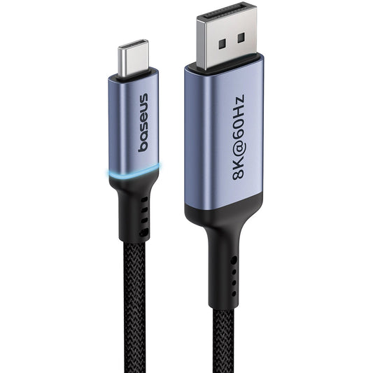 Audio- och videokabel USB-C - DisplayPort Baseus Ultra Clarity, 8K, 2m, Svart B0063370D111-01