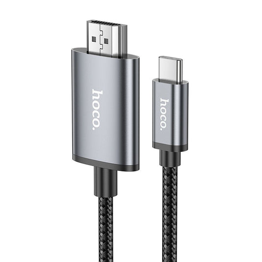 Audio- och videokabel USB-C - HDMI HOCO UA27, 2m, Grå