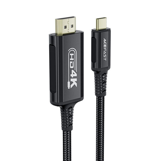 Audio- och videokabel USB-C - HDMI Acefast C1-10, 1.8m, Svart