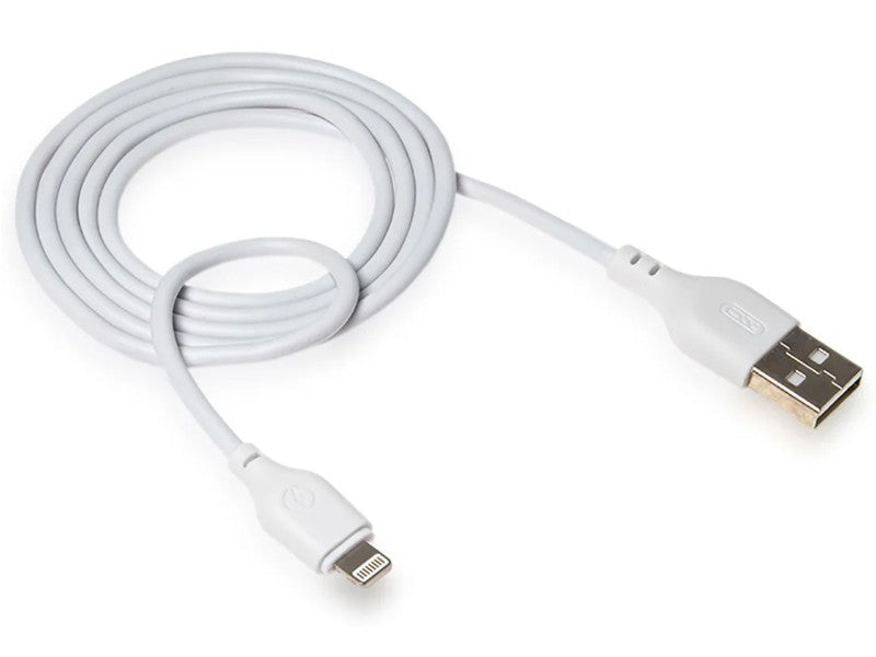Data- och laddningskabel USB-A - Lightning XO Design NB103, 18W, 2m, Vit