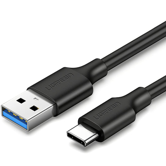 USB-A till USB-C Data- och Laddningskabel UGREEN US184, 60W, 2m, Svart