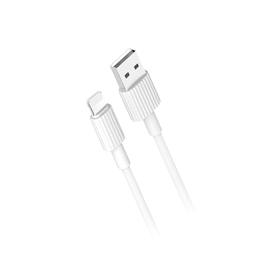 Data- och laddningskabel USB-A - Lightning XO Design NB156, 18W, 1m, Vit