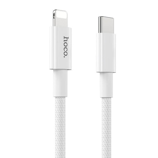 USB-C - Lightning Data- och Laddningskabel HOCO X56, 20W, 1m, Vit