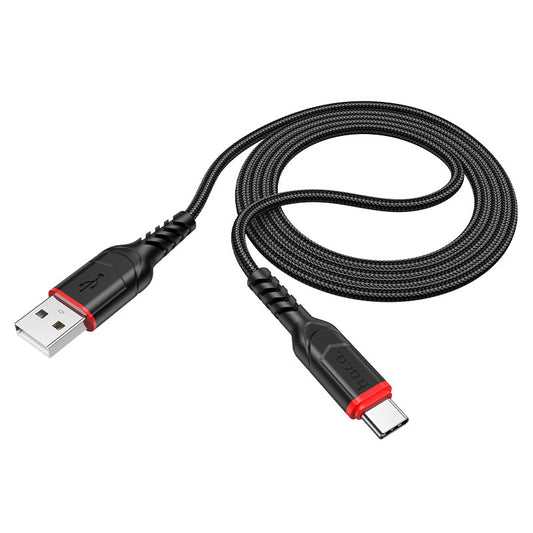 USB-A till USB-C data- och laddningskabel HOCO X59 Victory, 18W, 1m, Svart