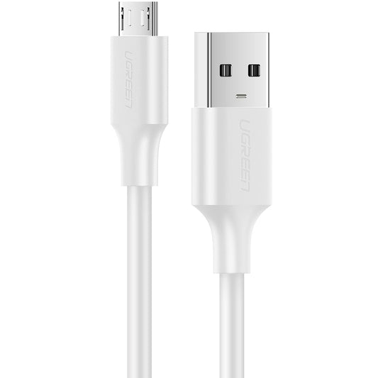USB-A till microUSB data- och laddningskabel UGREEN US289, 18W, 2m, vit