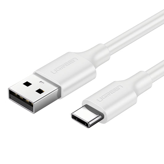 USB-A till USB-C data- och laddningskabel UGREEN US287, 18W, 1,5m, Vit