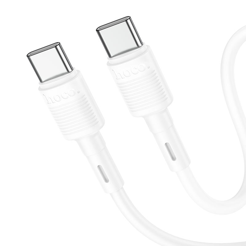 USB-C Data- och Laddningskabel - USB-C HOCO X83 Victory, 60W, 1m, Vit