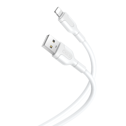 USB-A - Lightning Data- och Laddningskabel XO Design NB212, 18W, 1m, Vit