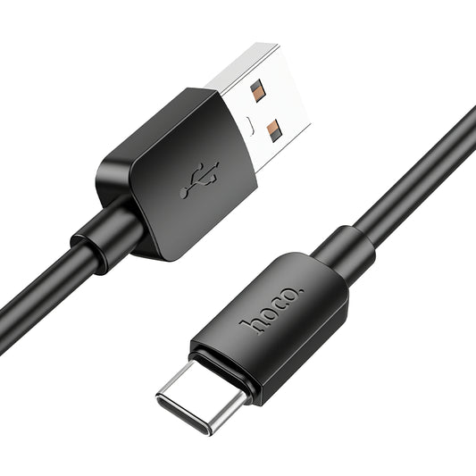 USB-A till USB-C data- och laddningskabel HOCO X96, 27W, 0,25m, Svart