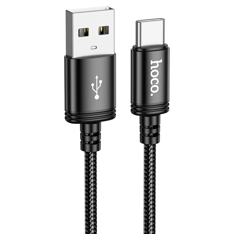 USB-A to USB-C Data and Charging Cable HOCO X91, 18W, 3m, Black