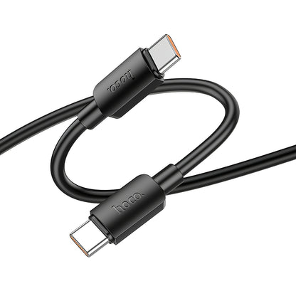 USB-C till USB-C Data- och Laddningskabel HOCO X96, 100W, 1m, Svart