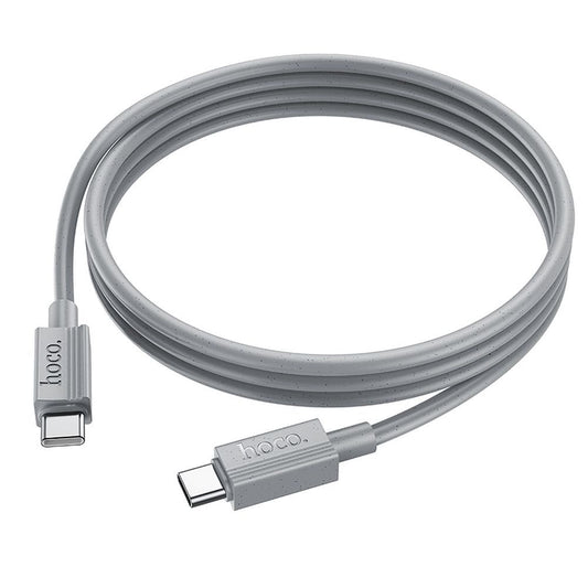 USB-C till USB-C Data- och Laddningskabel HOCO X107, 60W, 1m, Grå