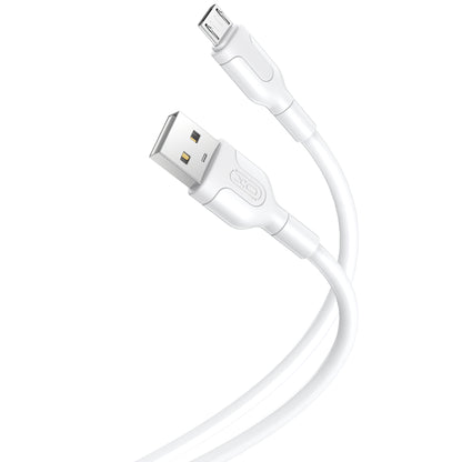 USB-A till microUSB data- och laddningskabel XO Design NB212, 18W, 1m, Vit