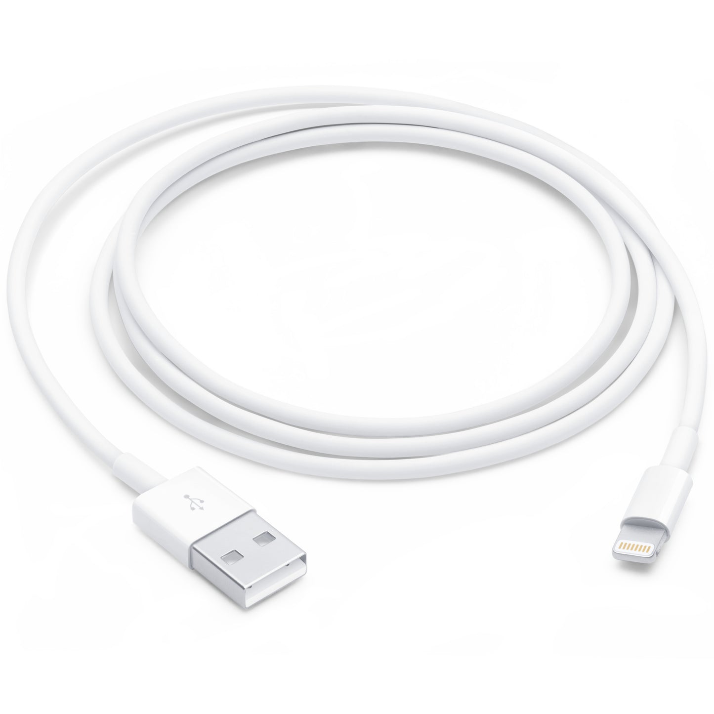 USB-A - Lightning Apple A1480 data- och laddningskabel, 18W, 1m, Vit MUQW3ZM/A