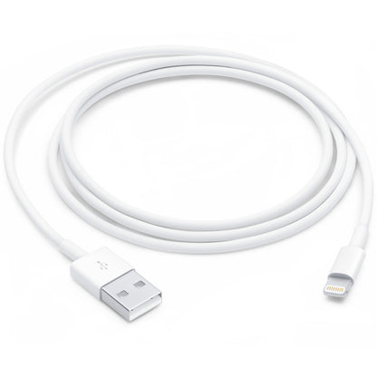 USB-A - Lightning Apple A1480 data- och laddningskabel, 18W, 1m, Vit MUQW3ZM/A