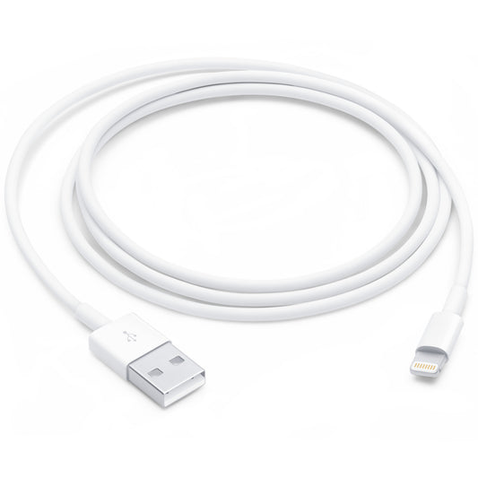 USB-A - Lightning Apple A1480 data- och laddningskabel, 18W, 1m, Vit MUQW3ZM/A