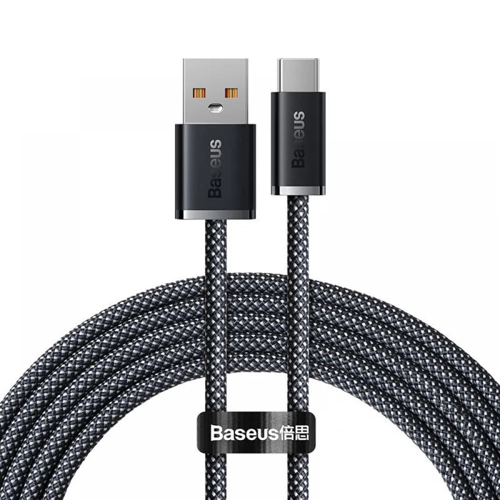 USB-A till USB-C Data- och Laddningskabel Baseus Dynamic Series, 100W, 2m, Grå CALD000716