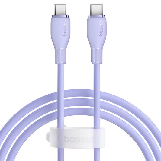 USB-C till USB-C Data- och Laddningskabel Baseus Pudding, 100W, 1.2m, Lila P10355702511-00