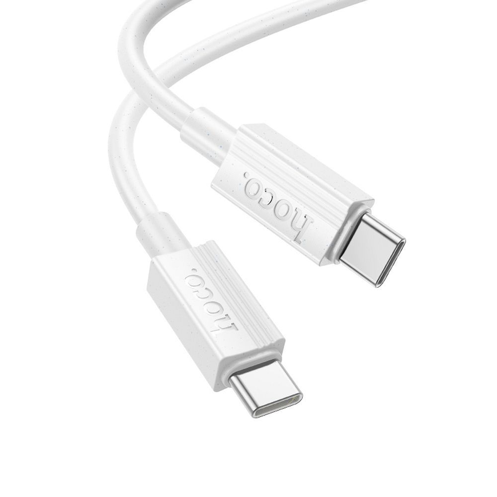 USB-C till USB-C data- och laddningskabel HOCO X107, 60W, 1m, Vit