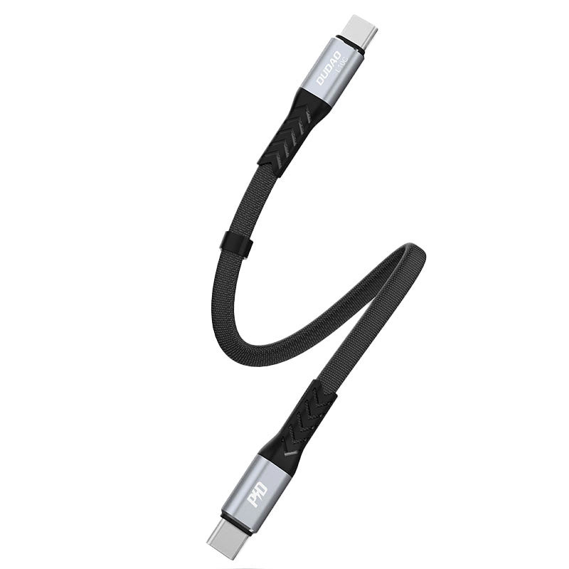 USB-C Data- och Laddningskabel - USB-C Dudao L10C, 100W, 0.23m, Svart